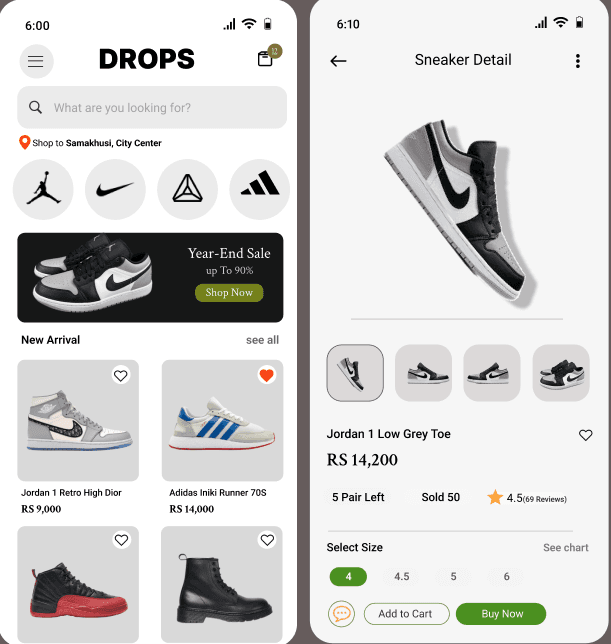 Mobile App Interface