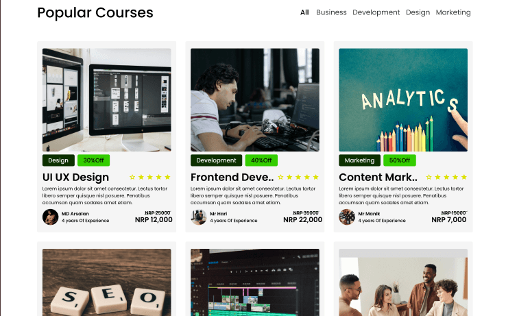 LearnAxis Mobile Course Lesson Video Player Screen