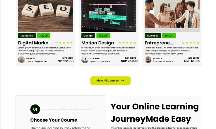 LearnAxis Mobile Student Milestone Progress Tracker Screen
